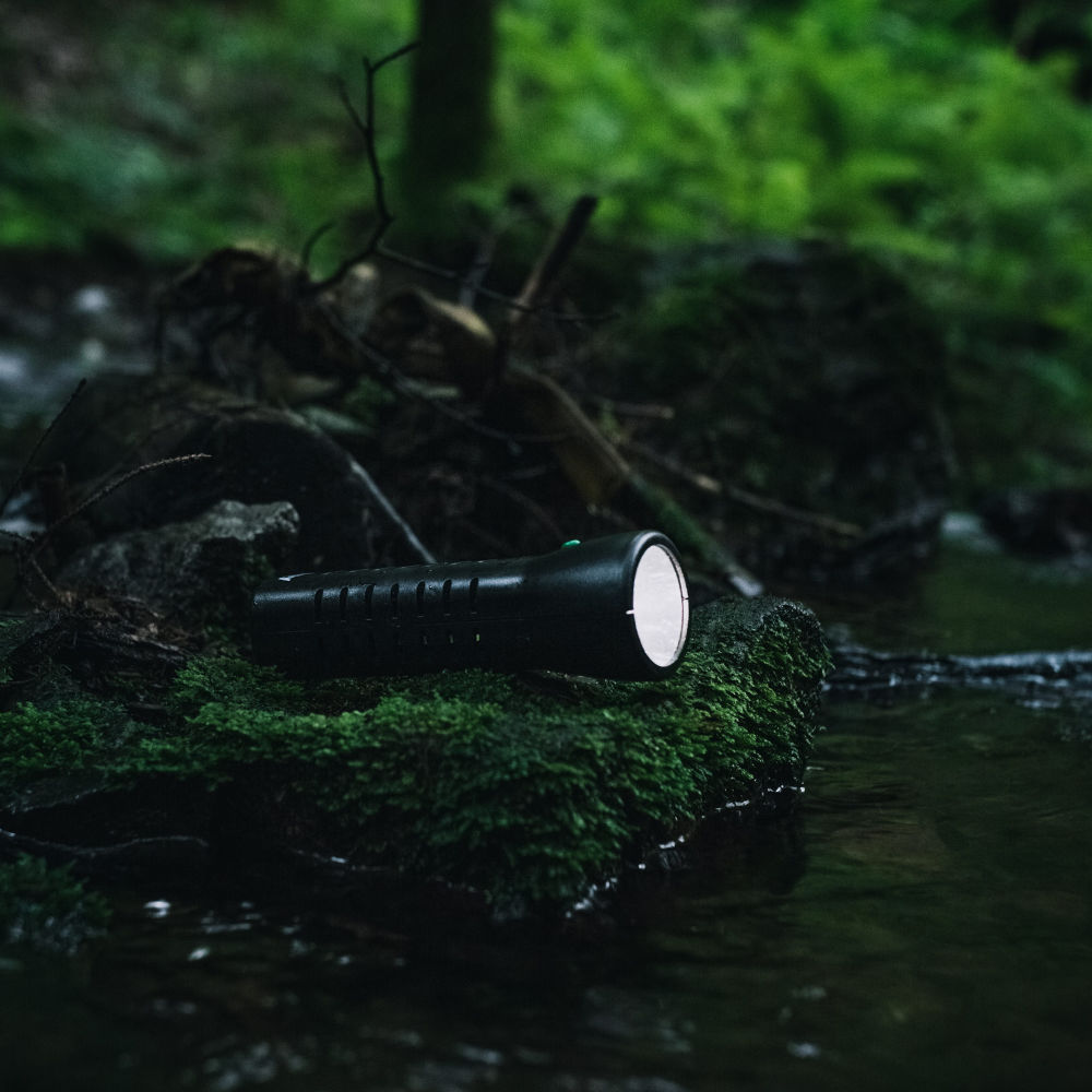 H2Only Waterlamp, Taschenlampe schwarz