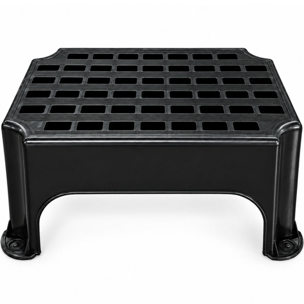 Carbest Trittstufe aus Kunststoff, groß, schwarz