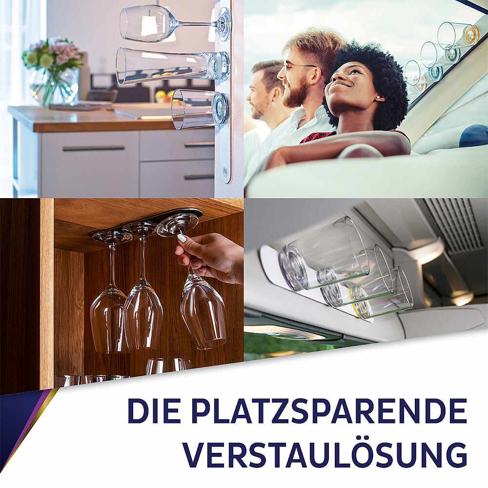 Silwy Metall-Leiste 50 cm White für Magnetgläser, Pins und Haken