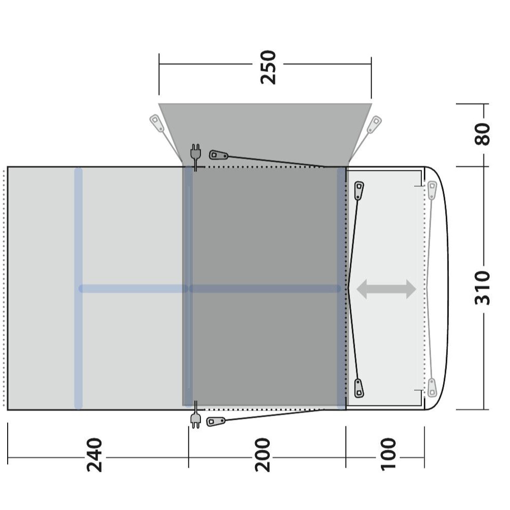 Outwell Busvorzelt Jonesville 440SA Flex