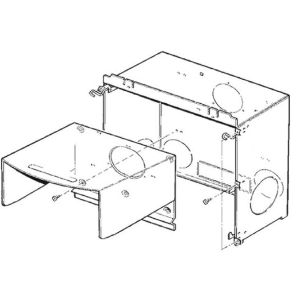 Truma Einbaukasten kplt. für 2 Gebläse für S 5002 ab 05/1993 (Nr. 30050-52200)