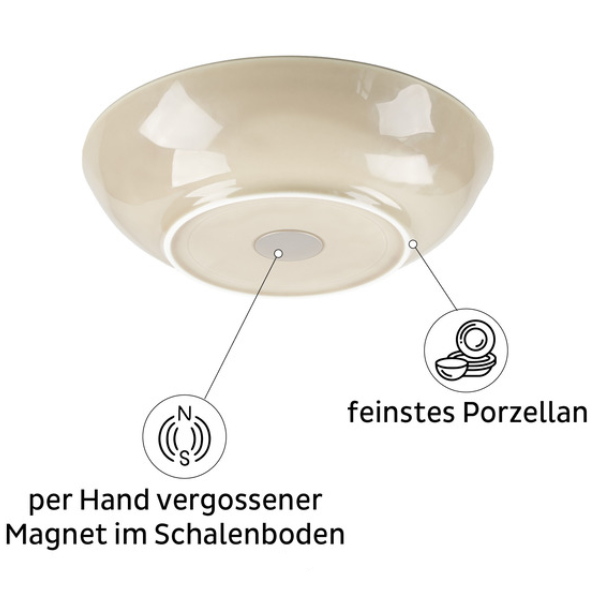 Silwy Porzellan Magnet-Food-Bowl klein, elfenbein