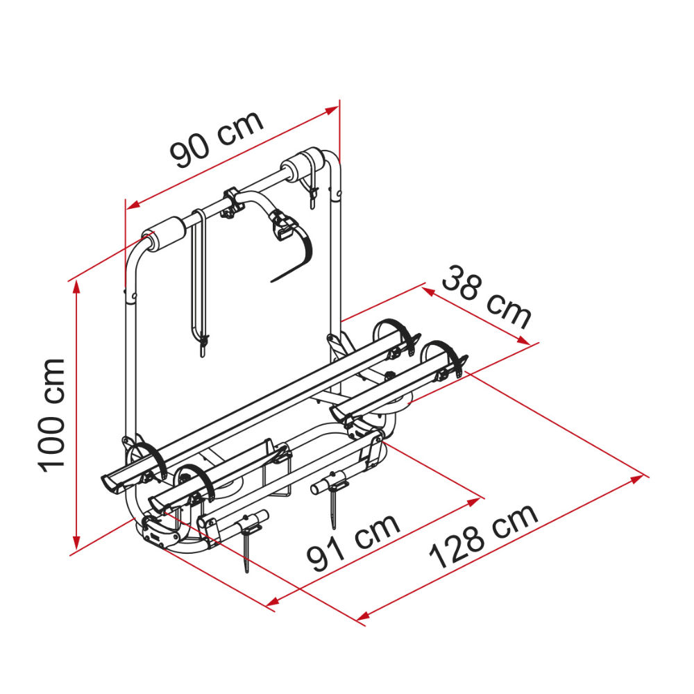 Fiamma Deichselträger Carry-Bike Caravan XL A Pro 200 schwarz