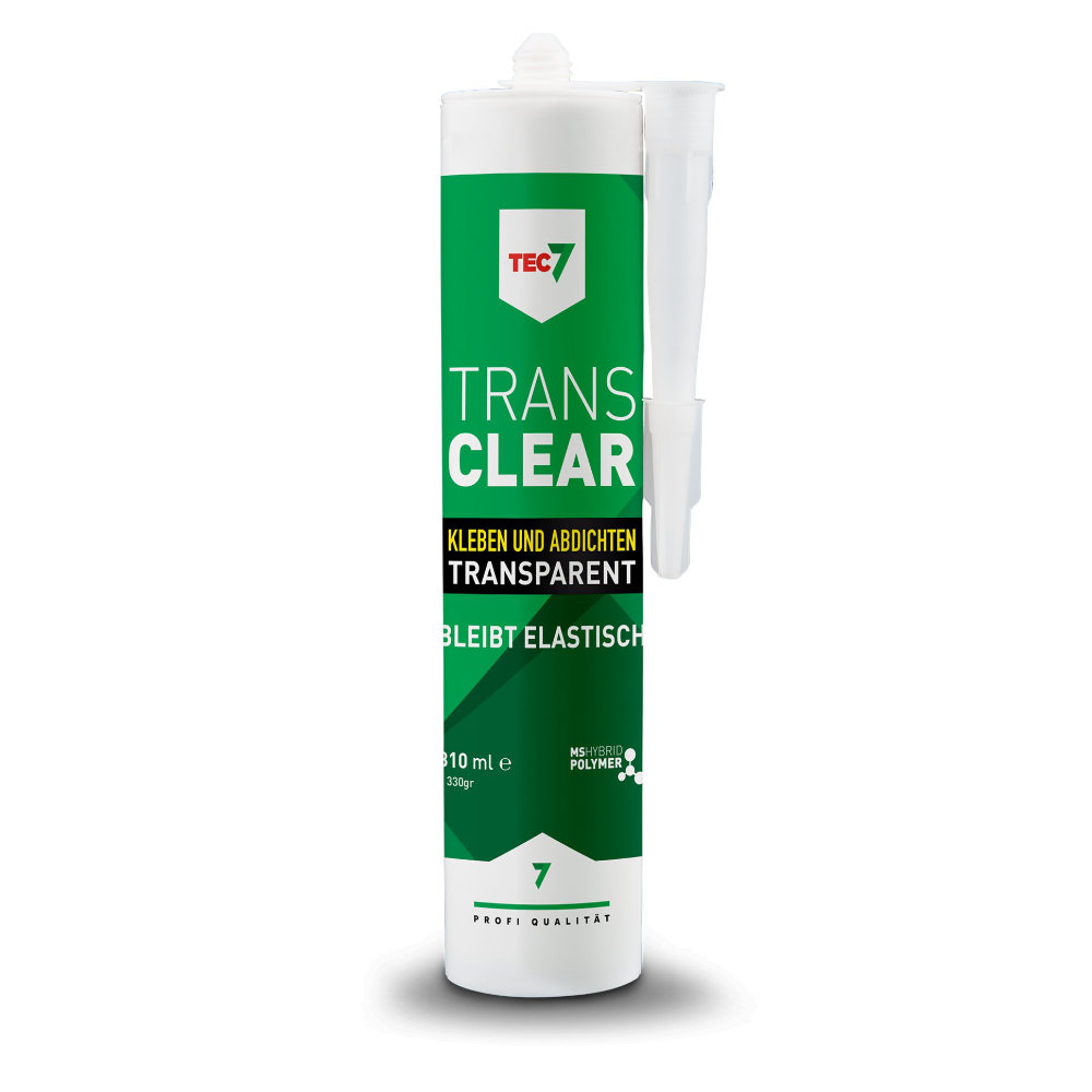 TEC7 Klebe- und Dichtmittel TransClear 310 ml, transparent