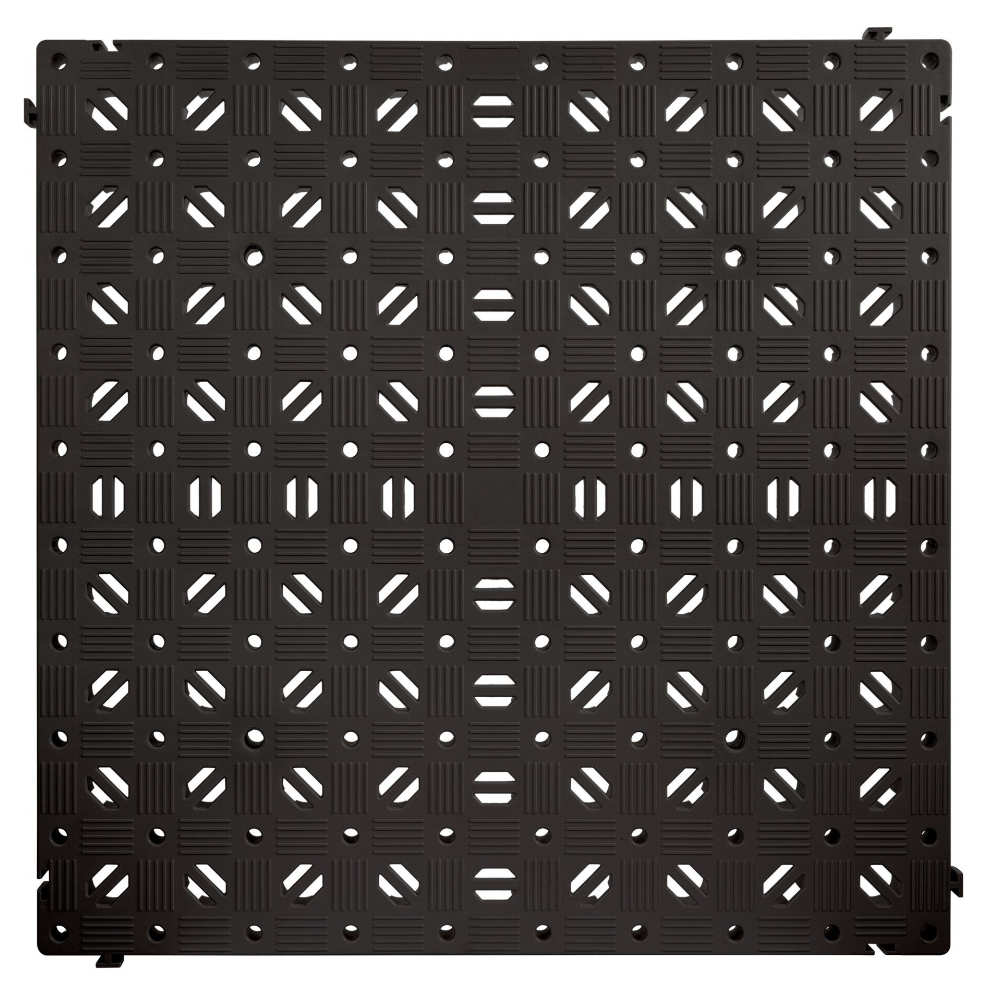 Clippy Kunststoff-Bodenrost schwarz, 50 x 50 cm