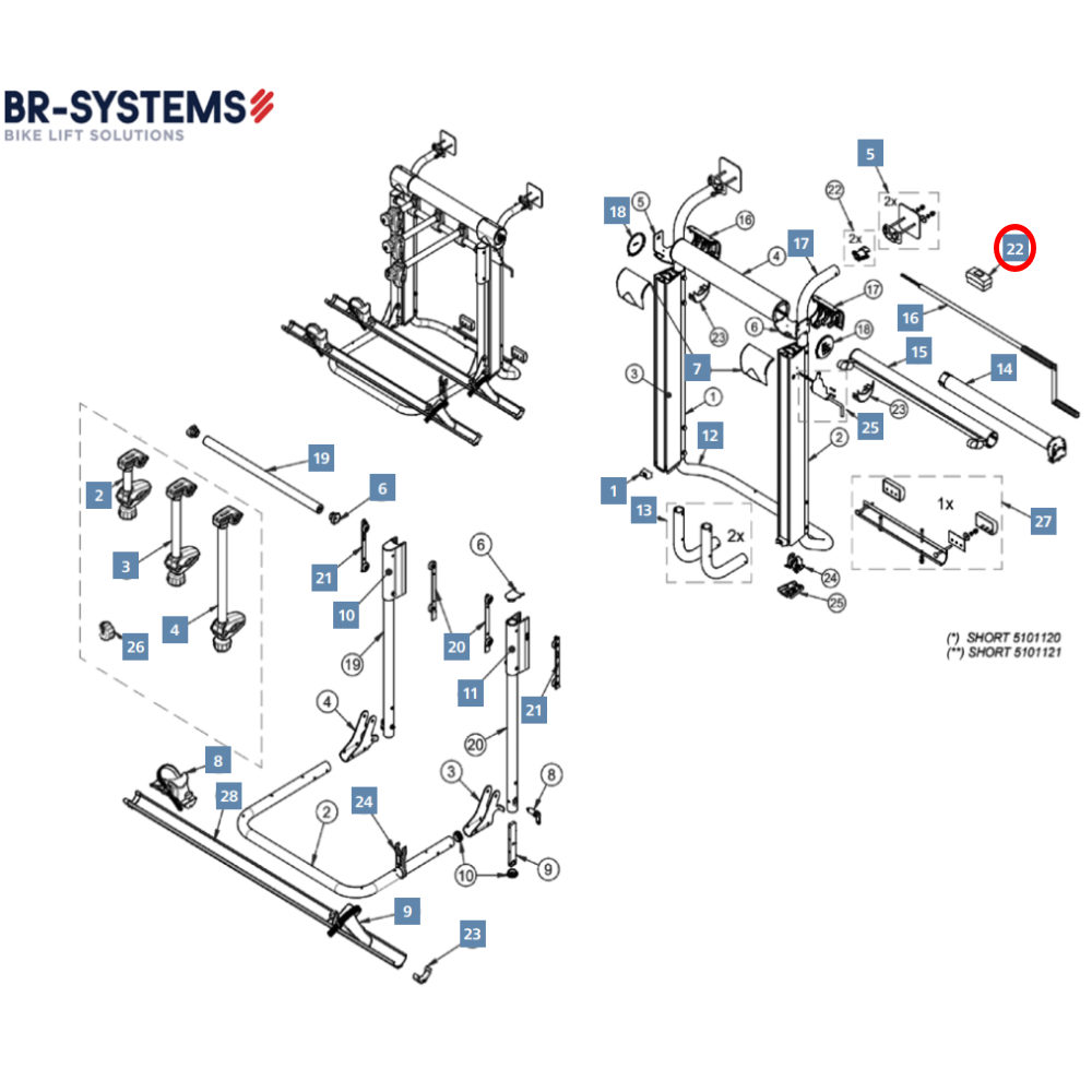 BR-Systems Schalter für Bike Lift