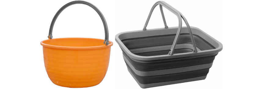 Eimer und Waschschsseln