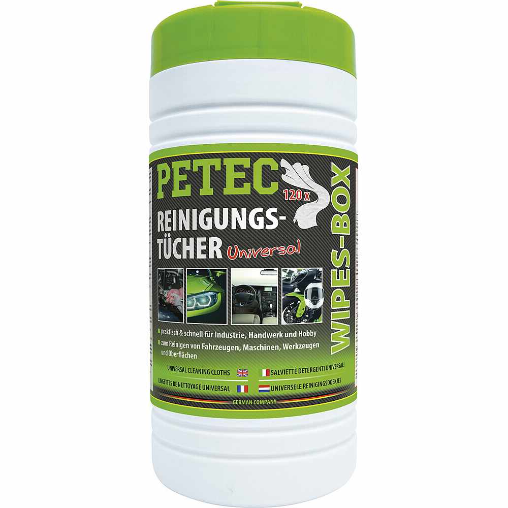 Petec Reinigungstücher Wipes-Box, Inhalt 120 Tücher