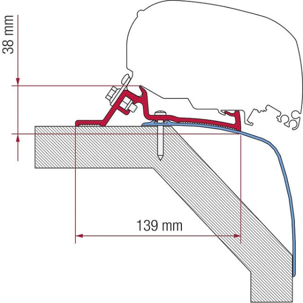 Fiamma Adapterkit f. F80 / F65, f. Laika Rexosline, Kreos 09, Ecovip 07