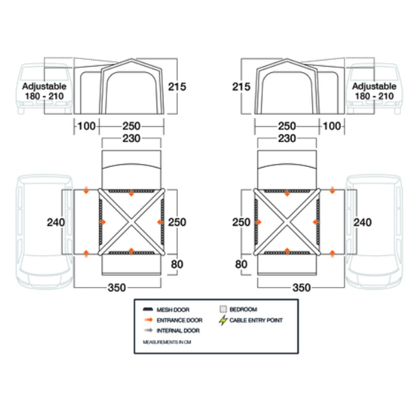 Vango Buszelt modular Versos Air Low