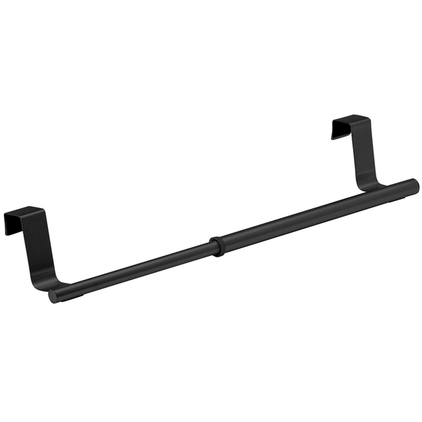 Wenko Tür-Handtuchstange Edelstahl Teleskop 35 cm Farbe schwarz