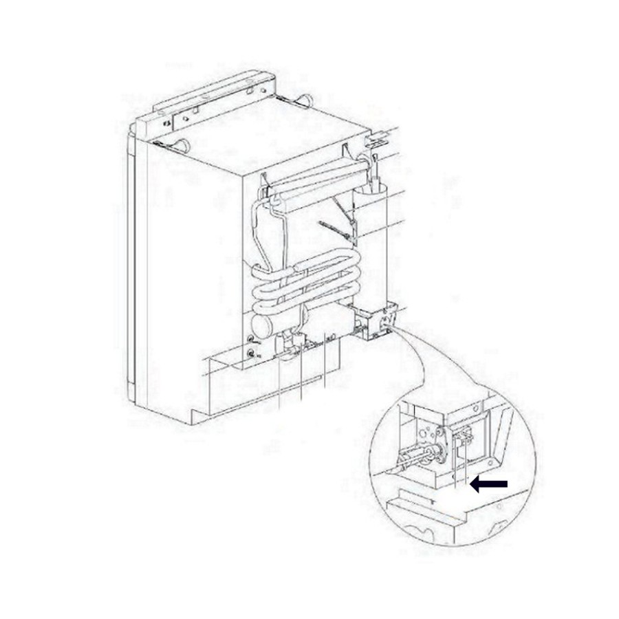 Thetford Zündkerze für Kühlschränke N100, N104 (Nr. 631736)