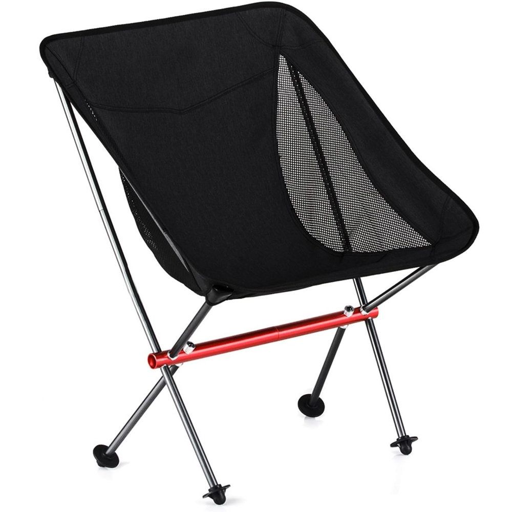 BasicNature Travelchair Ultralight Low Rest schwarz