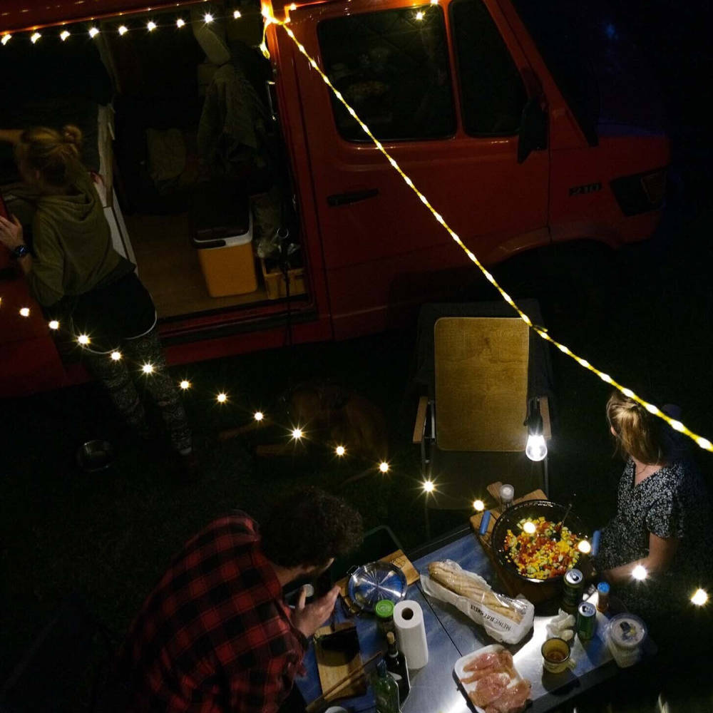 Sunnyside Abspannleine mit LED Beleuchtung, 6 m, warmweiß
