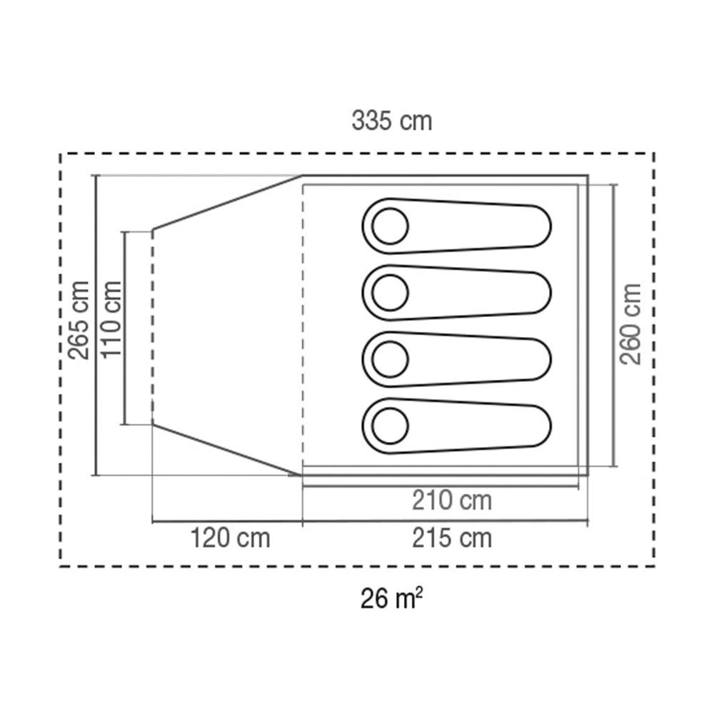 Co Zelt Darwin Plus 4 Personen