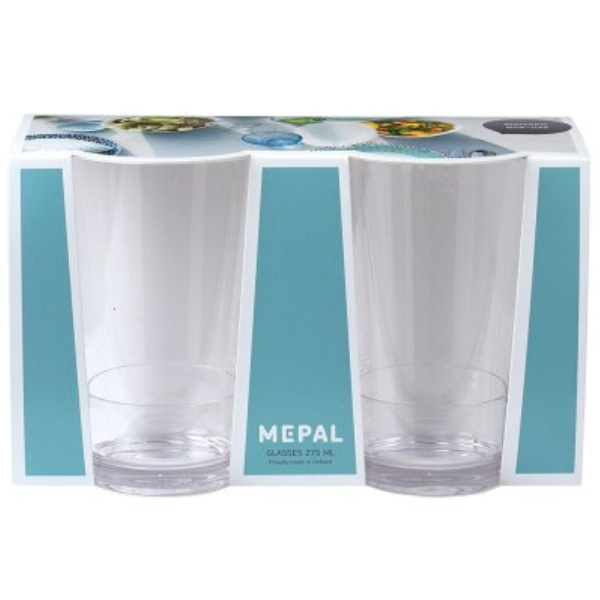 Mepal Glas flow 275 ml, 2er-Set