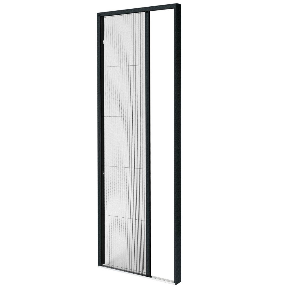 Horrex Plissee Fliegenschutztür schwarz