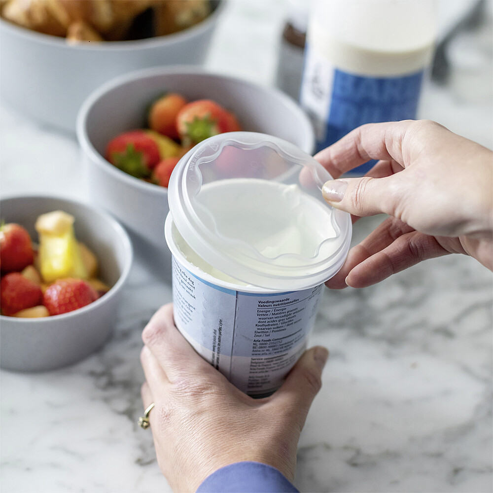 Koziol Frischedeckel Fresh 3er-Set,rot, blau, grau