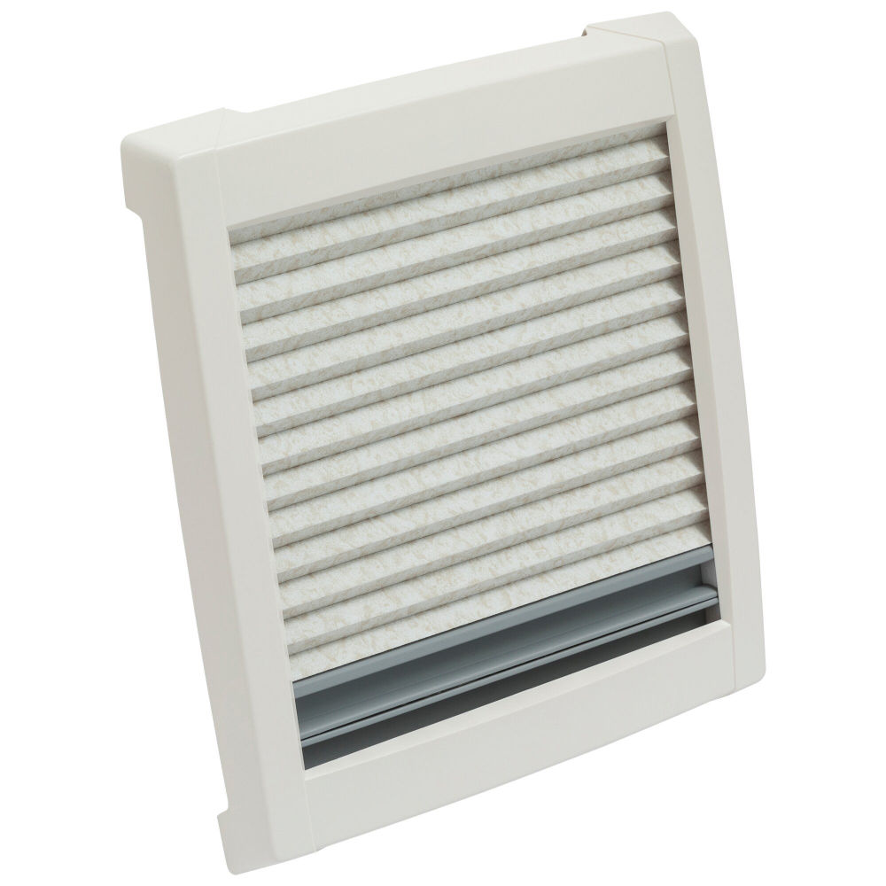 MPK VisionVent S pro mit Fliegengitter u. Verdunkelung 280x280 mm - cremeweiß