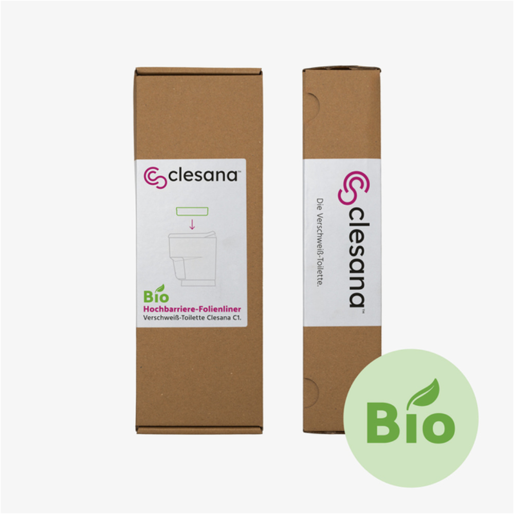 Clesana Bio Hochbarriere-Folienliner für Toilette C1