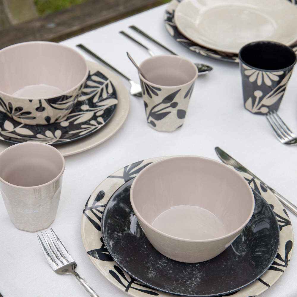 bo-camp Geschirrserie Mix and Match Savana, 16-teilig