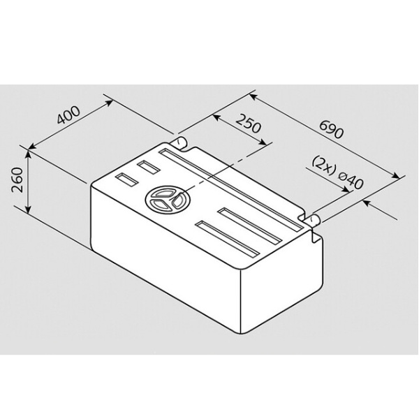 Fusion Frischwassertank 63 Liter EV 1301