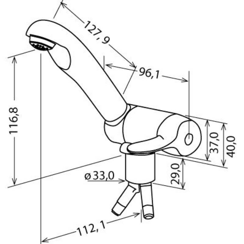 Reich Einhebelmischer Keramik Style, Uniquick
