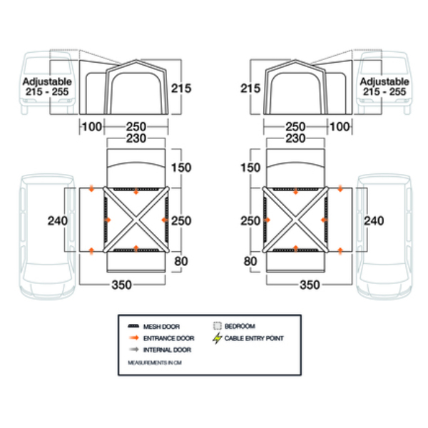 Vango Buszelt modular Versos Air Mid