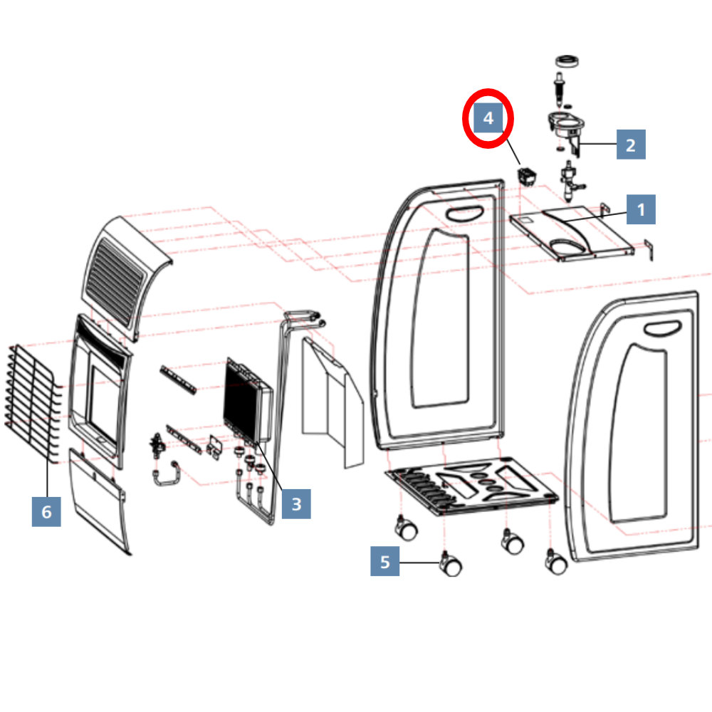 Bluecraft Knebel für Infrarotofen BC 4200 Turbo