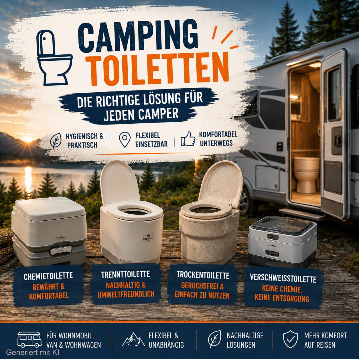 Campingtoiletten im Vergleich