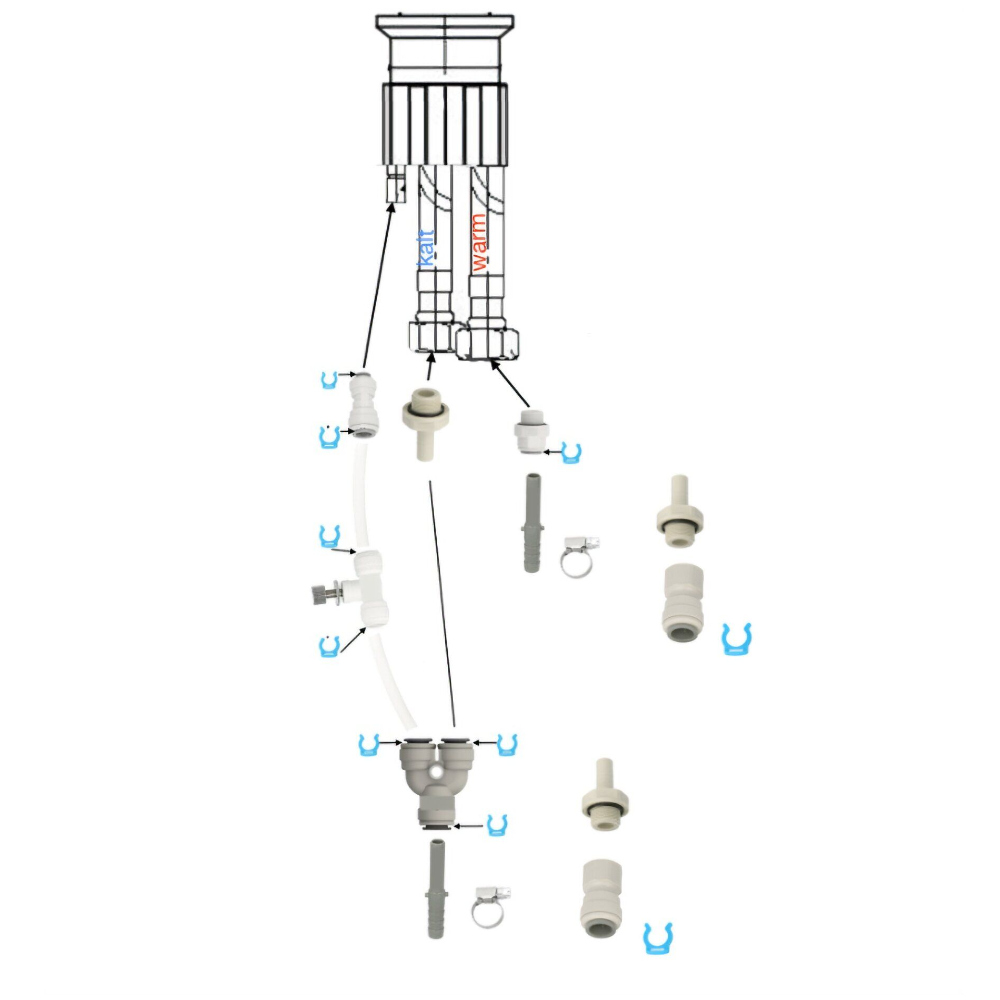 goodguards Installations-Set für UVC-Wasserhahn Zapfguard 3