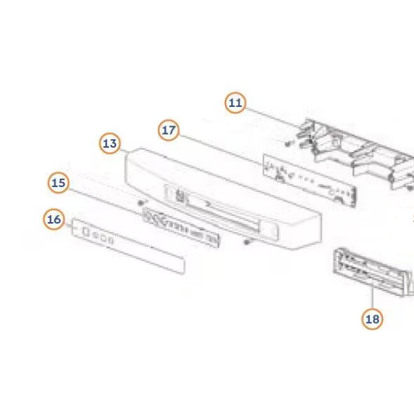 Thetford Sticker Bedienfeld LED für Kühlschrank (Nr. 691106)