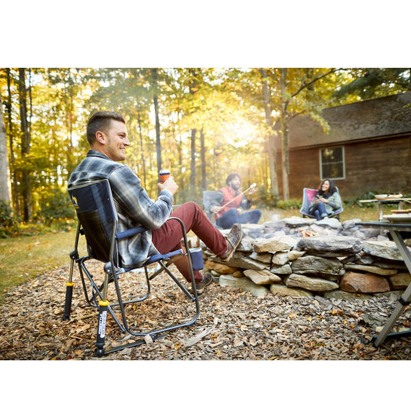 GCI Outdoor Schaukelstuhl Freestyle Rocker Farbe Indigo Blue