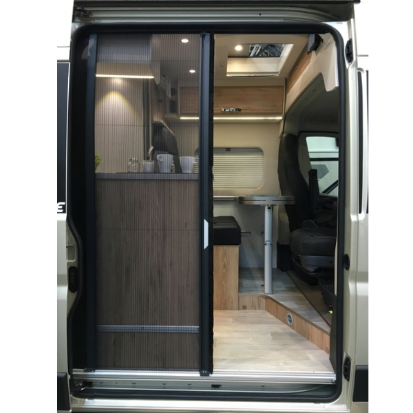 Horrex Fliegenschutztür für Schiebetür MB Sprinter ab Bj. 2018 schwarz