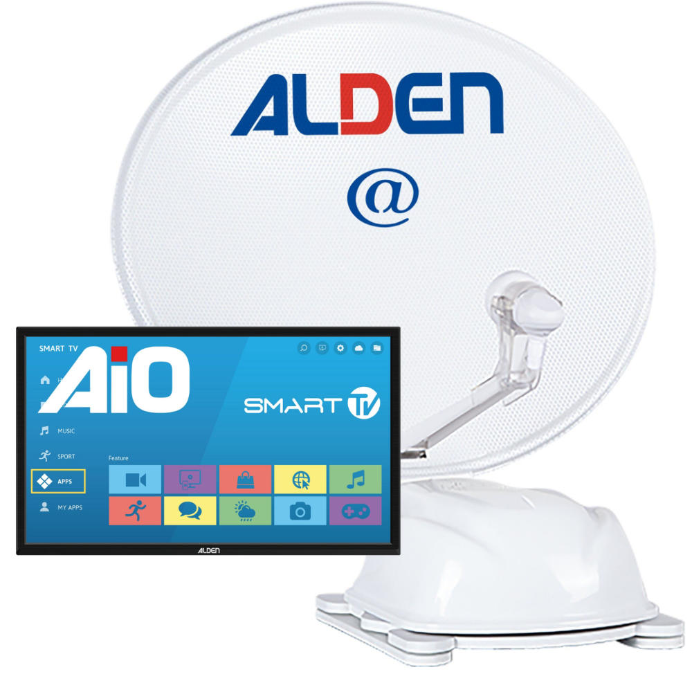 Alden Sat-Anlage AS2 60 Ultrawhite inkl. TV A.I.O. Smart