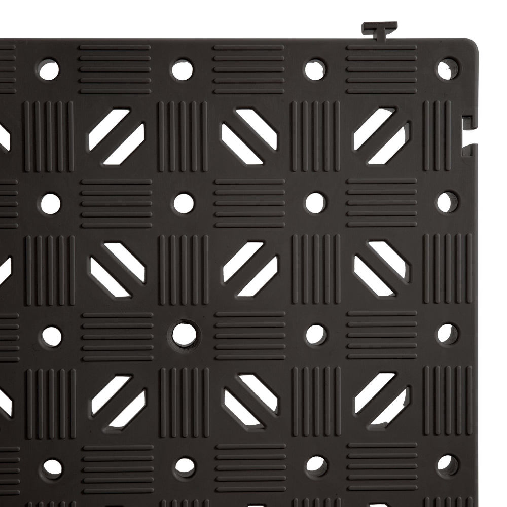 Clippy Kunststoff-Bodenrost schwarz, 50 x 50 cm