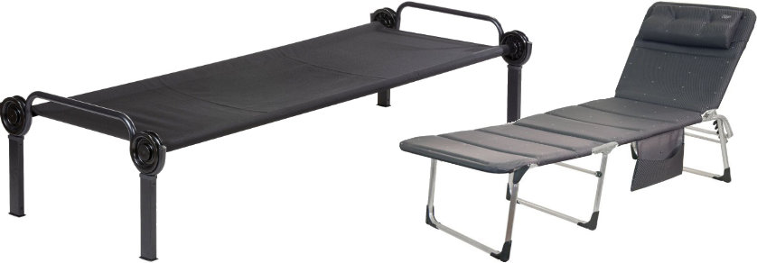 Liegen und Feldbetten