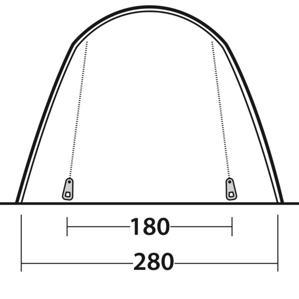 Easy Camp Busvorzelt Fairfields - 290 x 290 x 210 cm