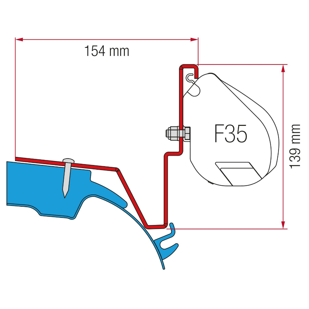 Fiamma Kit Mercedes Vito Jules Verne für F35