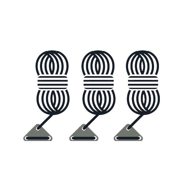 Bent Abspannleine schwarz