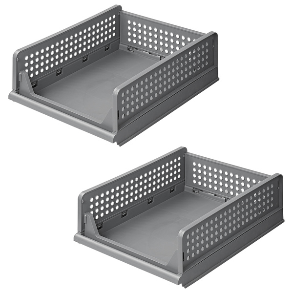 ProPlus Küchenregal-Organizer 2-lagig, stapelbar Farbe grau