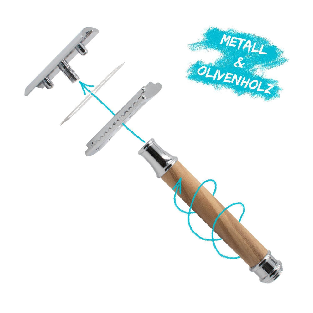 Chinchilla Rasierhobel Olivenholz