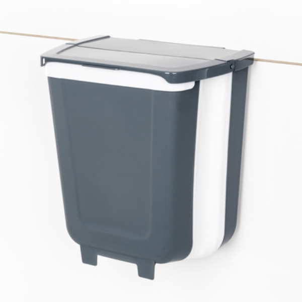 Camp4 faltbarer Mülleimer mit Deckel zum Einhängen, 8 Liter