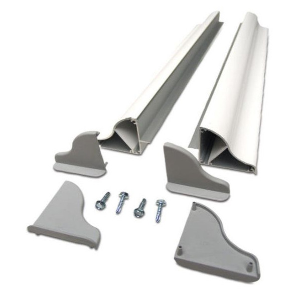 Carbest Aluminium-Spoilerprofil für Solarmodule weiß