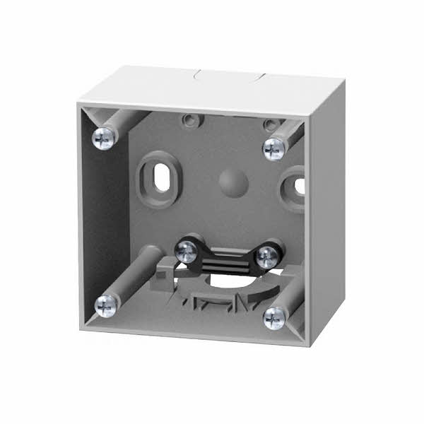 Berker Aufbaugehäuse hoch mit Zugentlastung, 59,5 x 59,5 x 41 mm, grau