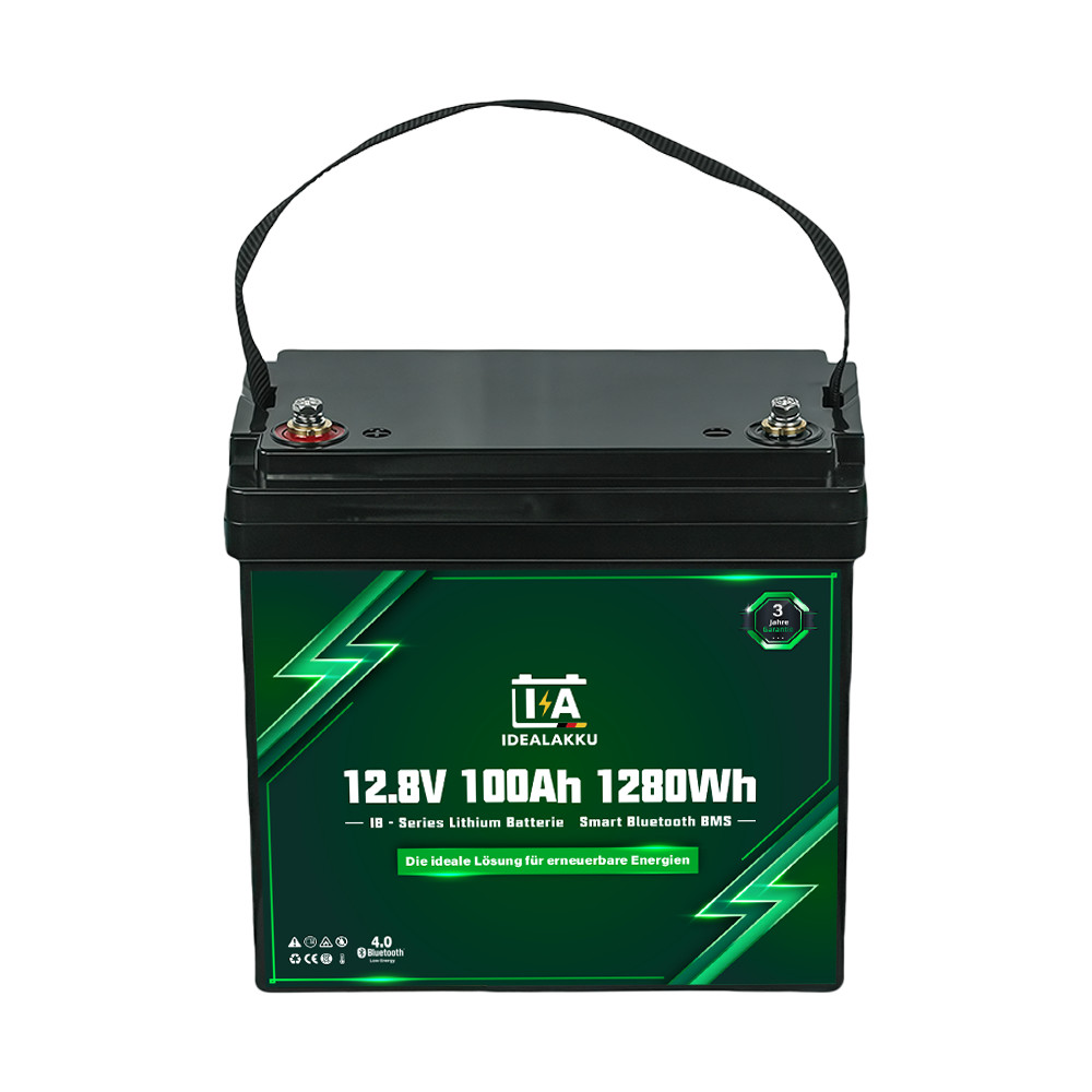 IDEALAKKU LiFePO4 Batterie 100 Ah,  IB-12-100-MINI