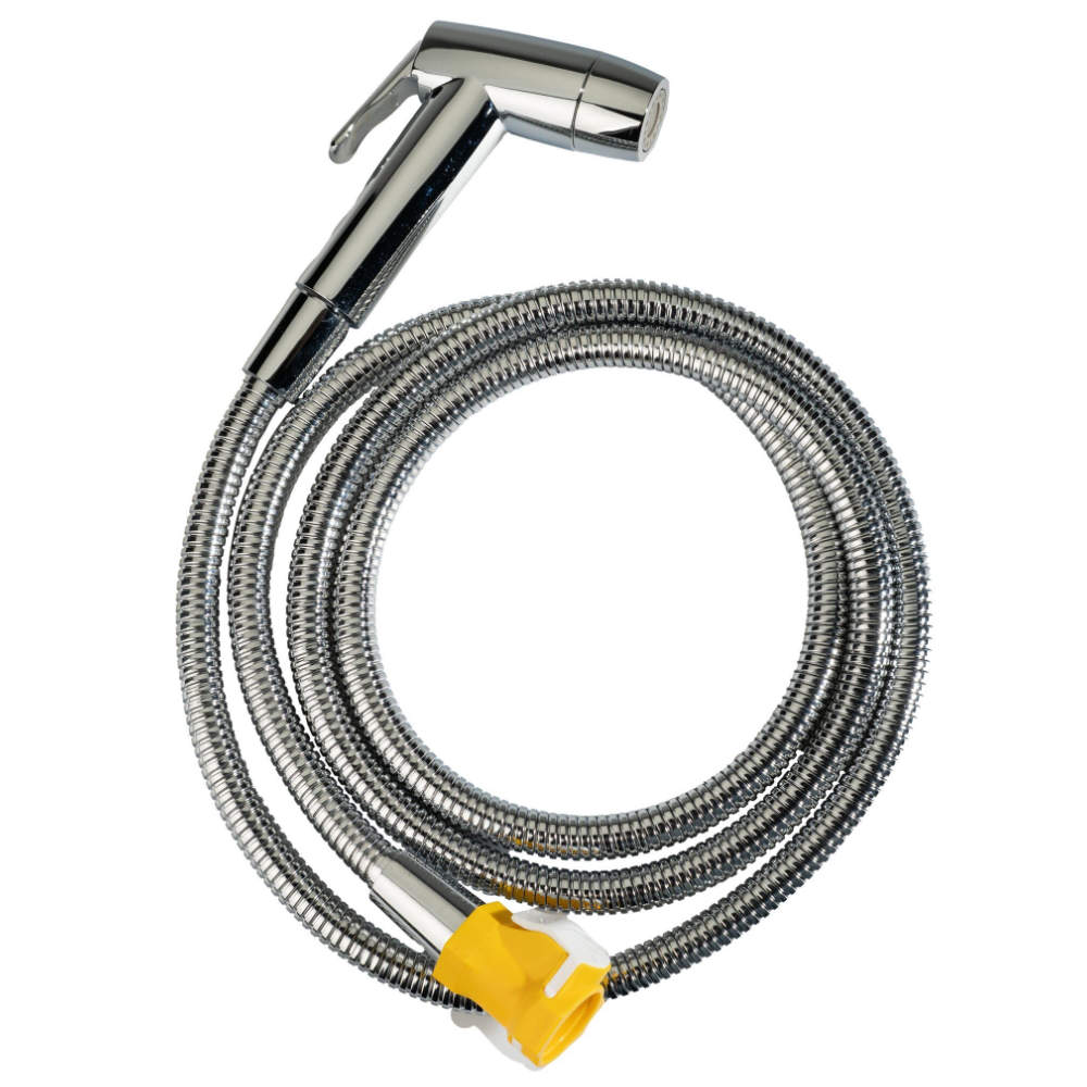 LILIE Außenanschluss Außendusche mit Duschkopf und Schlauch, weiß, 10mm