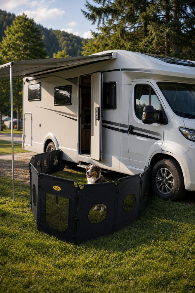 Blog-Geschenkideen fr Camping Fans-Camp4 Hundefreigehege faltbar