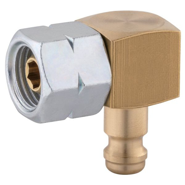 GOK Stecknippel für Steckkupplung G 1/4LH-ÜM 90°