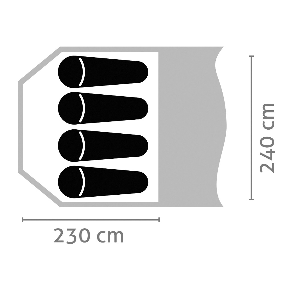 Salewa Zelt Alpine Hut 4 Personen